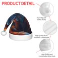 thumbnail image 4 of Honeii Starry Sky Meditating Fox Print Hat Santa Claus Hat For Xmas Party, Christmas Caps For Boys Girls Child,Christmas Beanie, 4 of 6