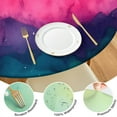 thumbnail image 4 of Colorful Tie Dye Wave Pattern Round Fitted Tablecloth with Elastic Edge,Dining Table Cover Waterproof,Outdoor Round Tablecloth for Camping,Dining,Indoor and Outdoor, 4 of 7