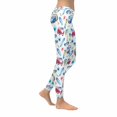 thumbnail image 3 of SUNENAT Funny Beach Palm Tree Surfboard Women's Stretchy Capri Leggings Yoga Running Pant M, 3 of 4