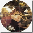 thumbnail image 1 of Ceramic Tile Mural-Frederick Leighton Mythology Painting 55. 21.25" w x 21.25" h using (25) 4.25 x 4.25 ceramic tiles, 1 of 3