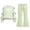 Green C, variant on Enjoytime Fall Winter Girl Outfits Print Long Sleeve Bow Crew Neck Sweatshirt Flare Pants Two Piece Set Kids Matching Fashion Clothing Sets
