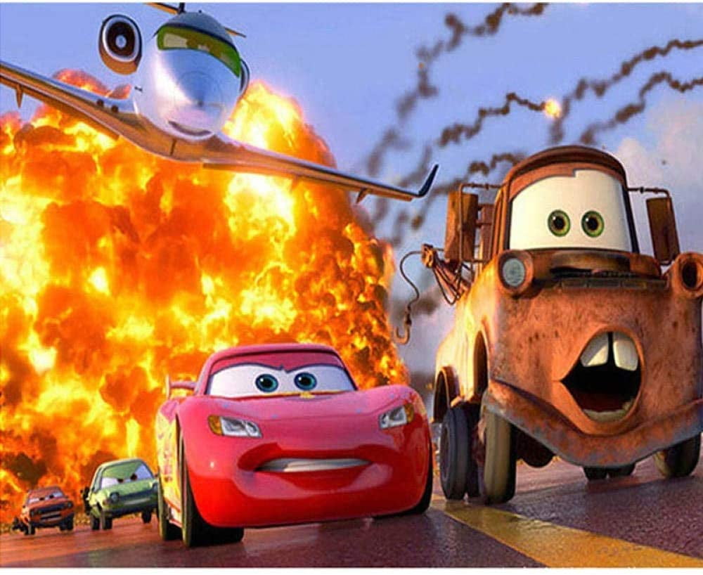 Diamond Painting Kits for Adults Cars Lightning McQueen Diamond Art 5D