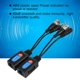 thumbnail image 2 of Transmisor de par trenzado, fuente de alimentación del transceptor Balun Balun CCTV de audio pasivo para HDCVI compacto y liviano, 2 of 8