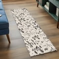 thumbnail image 3 of Black Grey Botanical 2'x6' Runner Rugs for Hallway Kitchen Bedside Non Slip, Rustic Country Spring Floral Summer Leaf Entryway Rug Runners with Rubber Backing, Long Carpet Runner for Laundry Room, 3 of 8