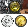 thumbnail image 4 of Motorcycle Headlight Retro Headlight Motorcycle Front Headlight 12v Headlight Universal Motorcycle Retro Grill Headlamp Front Headlight With Lampshade Grill Cover Bracket, 4 of 8