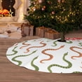 thumbnail image 6 of Sikiie Hand Drawn Snake 30-48 inches {designName} Print Christmas Tree Skirt Snowman Xmas Tree Skirt with Edge Christmas Decorations for Holiday Party48", 6 of 7