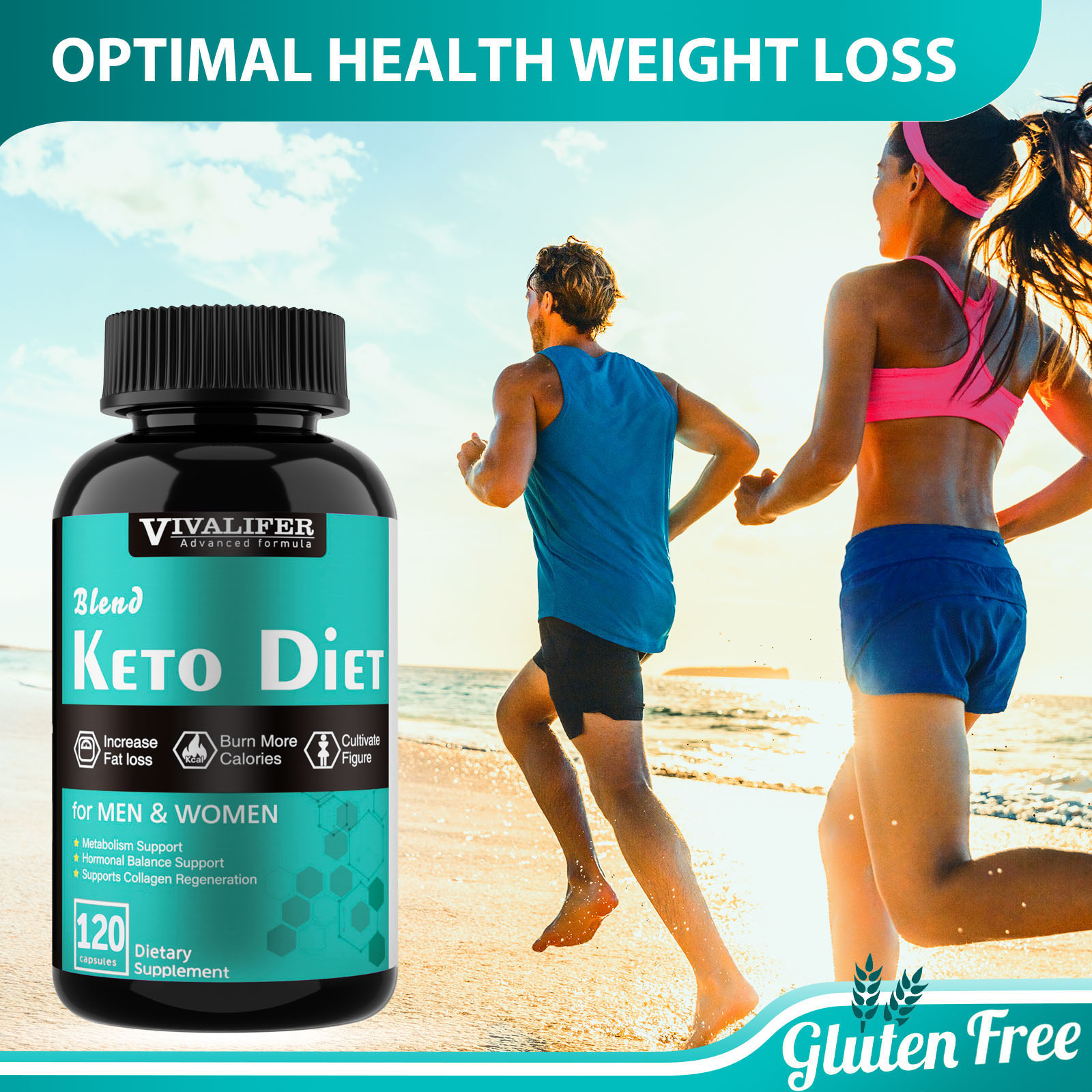 VIVALIFER Keto Pills, 1 Pack Appetite Suppressant for Weight Loss, Fat ...