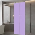 thumbnail image 3 of Purple Privacy Window Film, Decorative Frosted Glass Window Film, Modern Pure Lavender Purple Reusable Peel and Stick Static Cling for Home Bathroom Office Glass Door 23.6"x59", 3 of 8