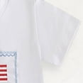 thumbnail image 4 of HCNTES Toddler Baby Girl Boy Summer Clothes Short Sleeves T-Shirt Tops + Shorts Cute Outfits Set For 18-24 Months 2t 3t 4t 5t 6t 7t 8t Kid Independence Day(L04-Light Blue,12-18 Months), 4 of 9