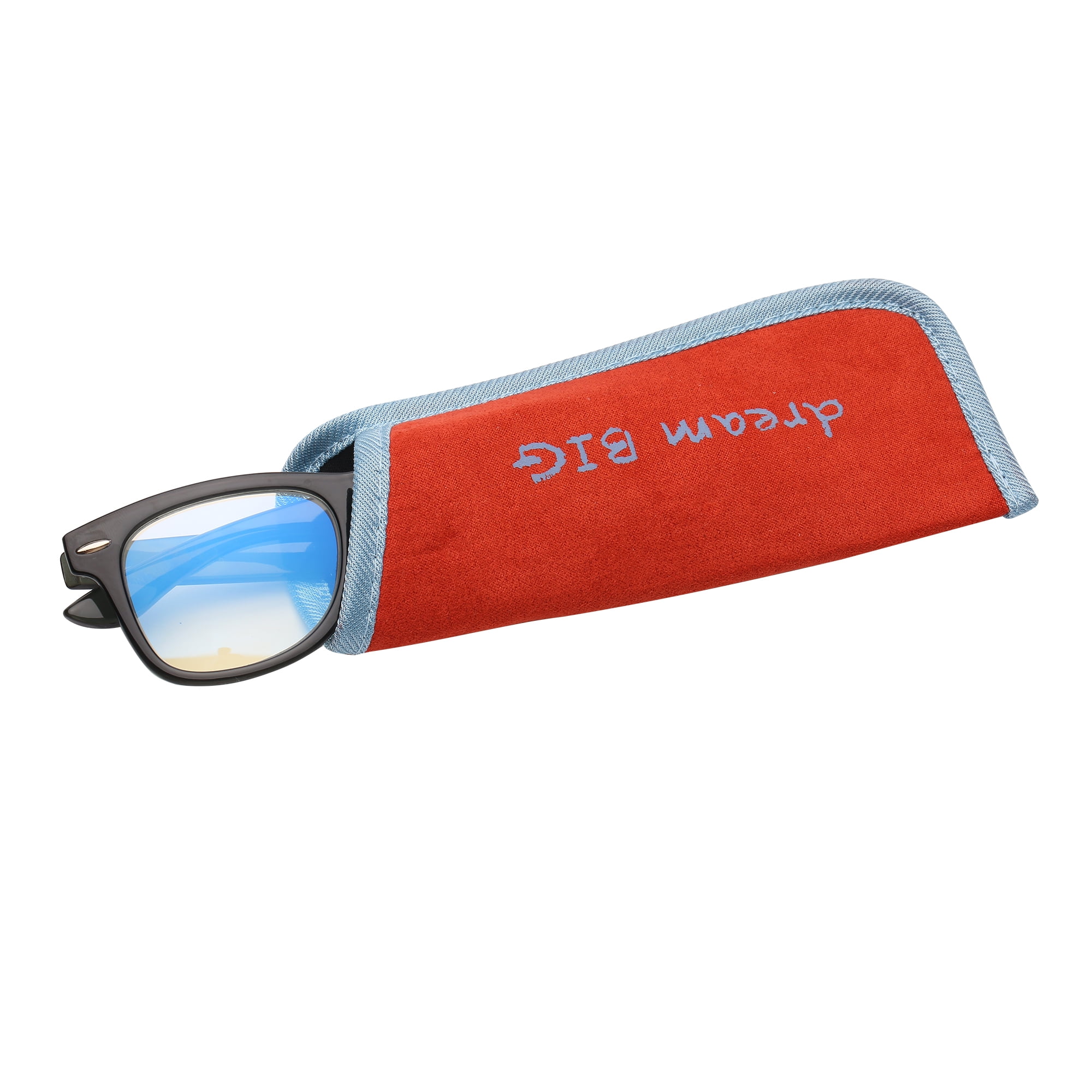 M+ Plano Blue Light Lens Injection Boys Frames, Jay, Grey Crystal, 45.0-18.5-125, with Case