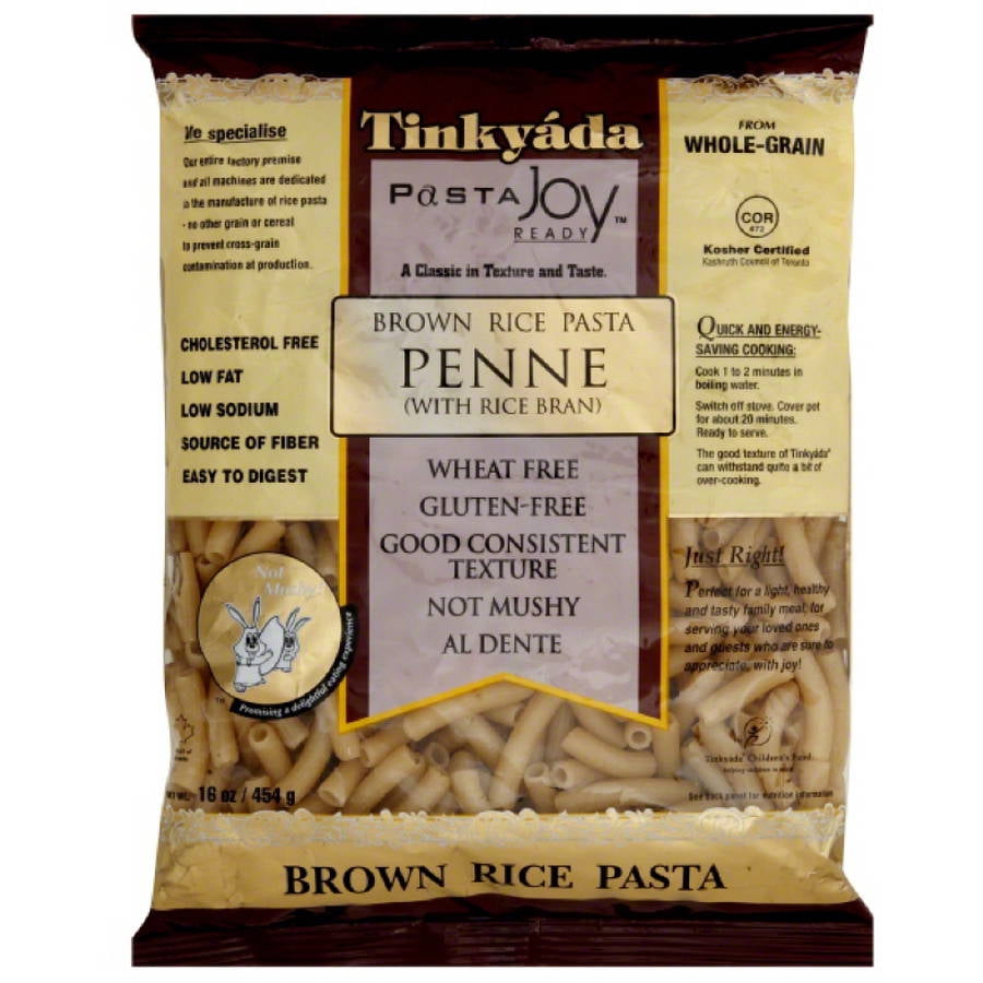 Tinkyada Pasta Joy Ready Penne Brown Rice Pasta, 16 oz, (Pack of 12