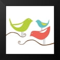 thumbnail image 2 of Berg, Sabine 12x12 Black Modern Framed Museum Art Print Titled - Song Birds I, 2 of 5