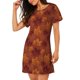 thumbnail image 2 of Disketp fall Maple para Camisón Corto de Manga Corta para Mujeres, Camisón Cómodo con Escote Redondo, Bonito y Confortable, 2 of 6