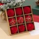 thumbnail image 1 of Uuiauoio Flocked Velvet Christmas Tree Ball Ornaments Set, Decorative Hanging Baubles, Christmas Balls Ornaments，Christmas Tree Decorations Can Also Be Used For Other Party, 1 of 9