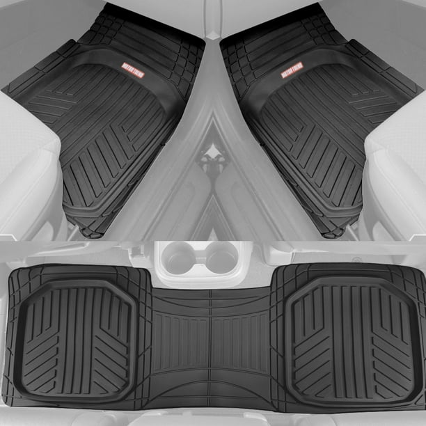 Motor Trend Deep Dish Rubber Floor Mats With Cargo Trunk Mat Heavy Duty Interior - Foto 7