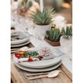thumbnail image 5 of Gray Christmas Snowman Cloth Napkins Set of 8 Reusable Dinner Napkins, Winter Snowflake Pine Tree Cocktail Napkin Washable Table Napkins for Wedding/Holiday Party/Baby Shower 20"x20", 5 of 7