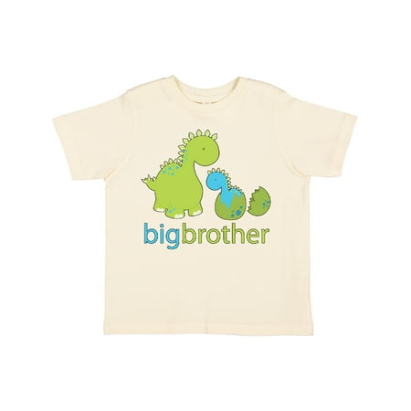 

Inktastic Happy Dinosaur New Big Brother Gift Toddler Boy Girl T-Shirt