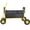 Yellow, variant on Fishing Cart Beach Cart Collapsible Wagon 9.85'' All-Terrain Wheels for Sand, Heavy Duty Garden Cart with Rod Holders,Umbrella Holder and Storage Pockets, 550lb Large Capacity, Yellow+Black