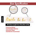 thumbnail image 5 of 7 Piece Bachelorette Party Bride to Be and Brides Maid Sash Set - Black and White | Set of 7-1 Bride to Be Sash (White) & 6 Bride Tribe Sash (Black) - Now with Bonus Tattoos, 5 of 8