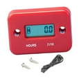 thumbnail image 3 of Dualoai Motorcycle Hour Meter Multifuntional Hourmeter for Marine Motocross ATVS Red, 3 of 9
