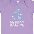 thumbnail image 4 of Inktastic My Poppy Loves Me Boys Giraffe Grandson Boys Baby Bodysuit, 4 of 5