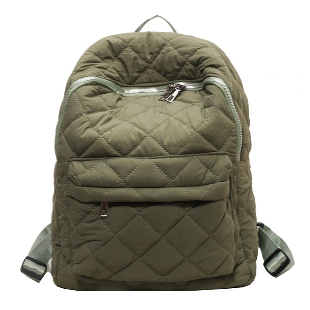 Mochilas de celosía de diamantes para mujer Mochila diaria de gran capacidad Mochila de viaje