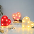 thumbnail image 3 of AMERTEER Lampe de Décoration Modélisation LED Multi-Usage Romantique INS Confession Amour Cœur Lumière de Modélisation LED pour la Saint-Valentin, 3 of 8