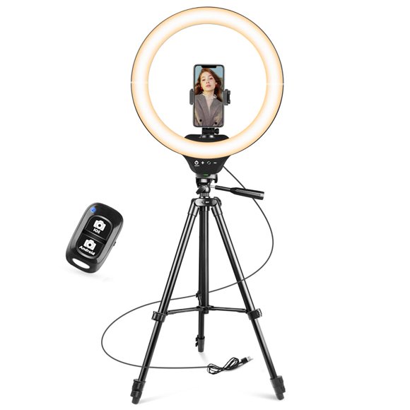 Soporte de trípode Ring Light Sensyne de 14 pulgadas con 50 pulgadas para smartphone