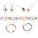 thumbnail image 5 of Collar personalizado, colgante geométrico brillante a prueba de herrumbre, proyección de memoria romántica, hermosa pulsera, boda, fiesta de Ropa, zapatos y accesorios Miscelánea tipo 8 Jumpingount AP010642-08B, 5 of 6
