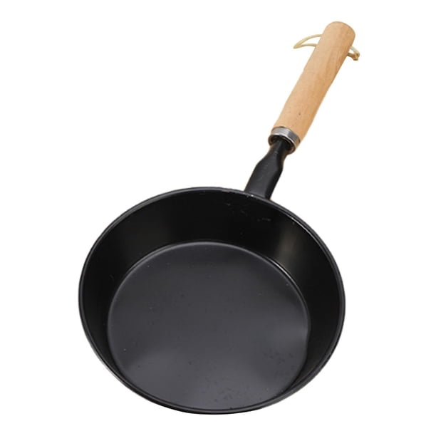 Encendedor de carbón portátil, bandeja de hierro fácil de usar con mango de madera 14 cm sin agujero