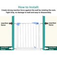 thumbnail image 4 of 4 Pcs Threaded (White) Spindle Pressure Rods for Stair Gate, 4 of 5