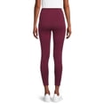 thumbnail image 3 of Time And Tru Women's High Rise Ankle Knit Leggings, 27" Inseam, Available in 2-Pack, 3 of 5