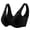 Black, variant on Hollow Out Perspective Bra for Women, No Underwire, High-Elasticity Band, Polyester Fabric, Seamless Style, Four-Season Wear