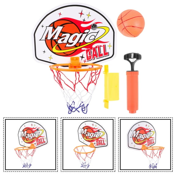 LEORX Kids Basketball Hoop Set for Indoor Assorted Color Plastic Toy with Feature