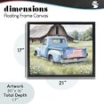 thumbnail image 4 of Stupell Industries Traditional American Pride Truck on Farm Black Floating Frame Canvas Art, 21 x 17, by Kim Allen, 4 of 8