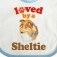 thumbnail image 4 of Inktastic Sheltie Dog Lover Boys or Girls Baby Bib, 4 of 4
