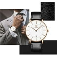 thumbnail image 6 of LAVAREDO Watches for men Fashion Minimalist Men Watches Analog Ultra Thin Wristwatches with Leather Strap Gift for Men Father's Day Gift, 6 of 6