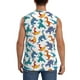 thumbnail image 4 of Fotbe Block Dinosaur Men's Camiseta sin Mangas Estampada para Hombres, Playera Casual para Gimnasio, Entrenamiento, Playa-Large, 4 of 7