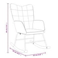 thumbnail image 2 of vidaXL Rocking Chair With Stool Dark Grey, 2 of 6