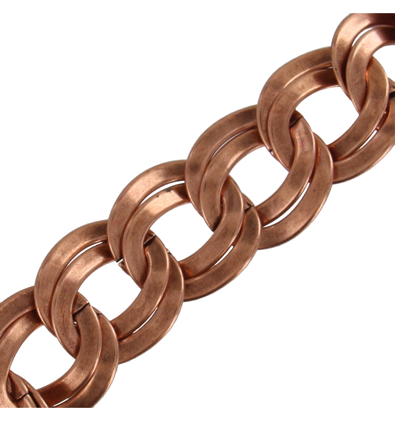 Ky & Co Copper Ox Tone Thick Link Double Curb Chain Statement Necklace Collar Ladies Adult Female Women