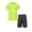 Fluorescent Green, variant on Boys 2-Pack Jersey Soccer Knit Set Quick Dry Sport Team Uniform Shirt and Shorts Workout Outfits