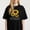 Black-4, variant on Momma Bear Printing T Shirt for Women Floral Bear Design Tee