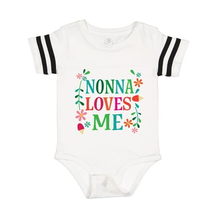 

Inktastic Nonna Loves Me Granddaughter Gift Baby Girl Bodysuit