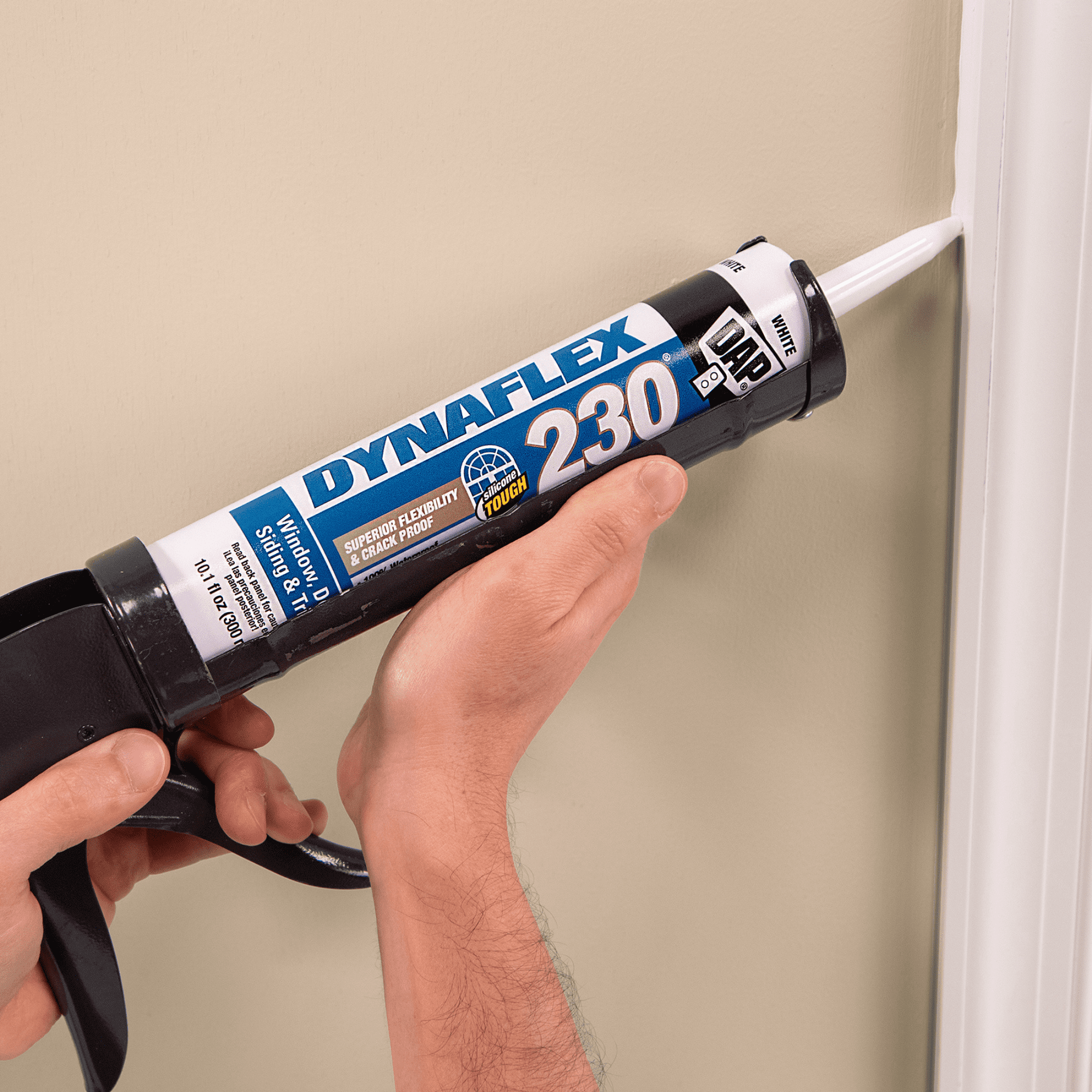 (6 pack) DAP Dynaflex 230 10.1 oz Clear Premium Sealant Caulk
