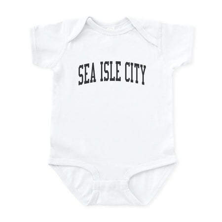 

CafePress - Sea Isle City New Jersey NJ Black Infant Bodysuit - Baby Light Bodysuit Size Newborn - 24 Months