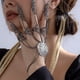 thumbnail image 2 of Pulsera de cadena de metal de estilo gótico con borlas cónicas personalizadas para mujer, joyería europea y americana, 2 of 6