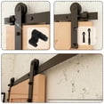 thumbnail image 3 of Barn Door Hardware Kit For Single Door Sliding Door Rail I Shape Roller 4-20 FT Barn Door Mechanism ,Easy Install, 3 of 6