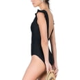 thumbnail image 3 of ToBeInStyle Women's Ruffle Sleeve Detail With Low V-Back One Piece Swimsuit, 3 of 3