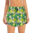 thumbnail image 2 of Daiia Cartoon Koala Bear and Leaf Pattern Women's 2 in 1 Running Shorts - Lightweight Athletic Workout Gym Yoga Shorts Liner with Phone Pockets-Large, 2 of 7