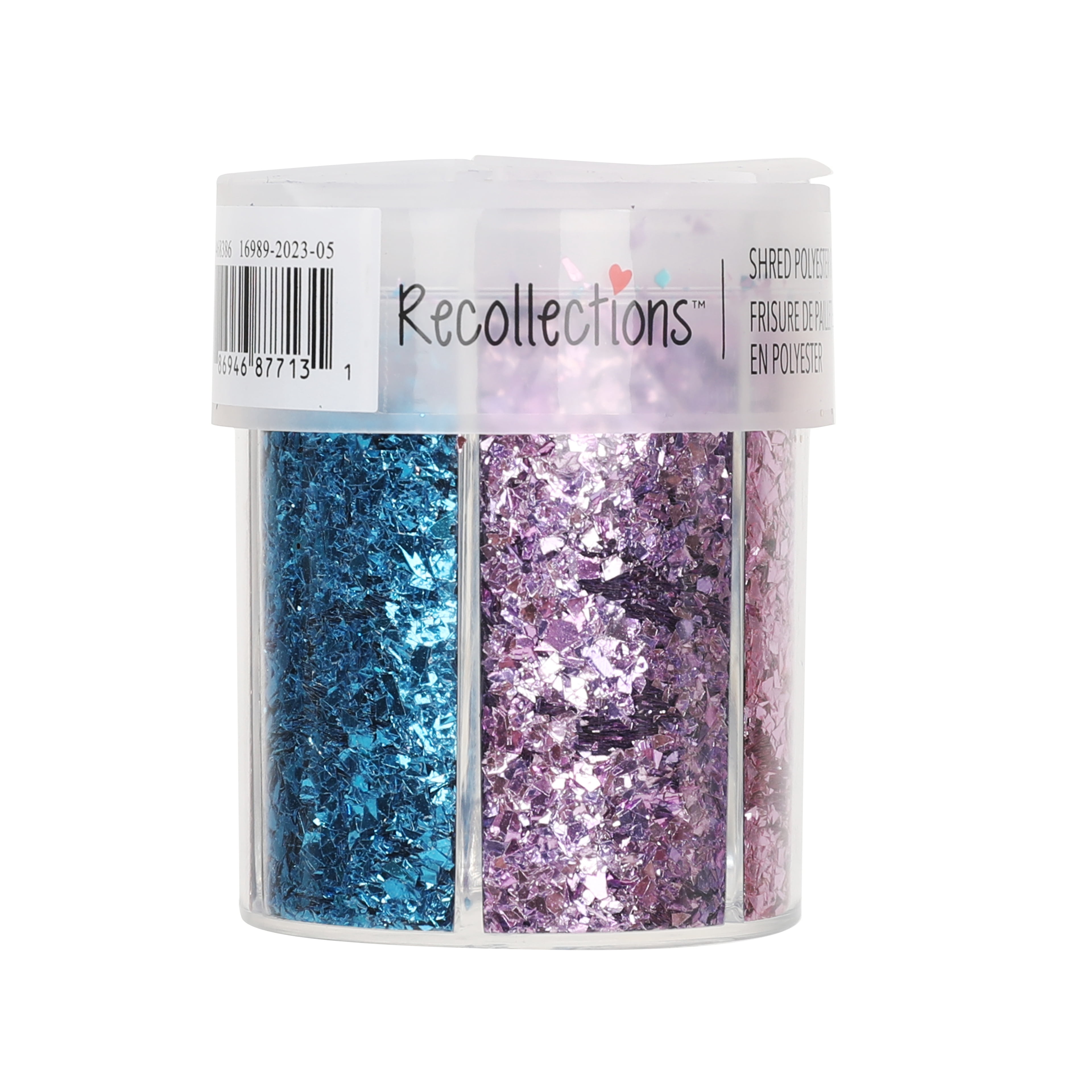 Recollections Signature Shred Glitter Caddy, 12 Pack